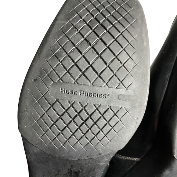 Hush Puppies Women's Black Square Toe Waterproof Ankle Boots - Picture 5 of 9